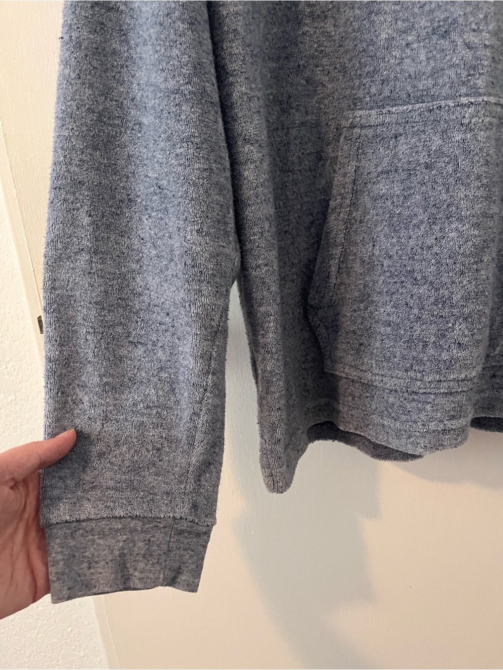 Marine Layer Terry Beach Hoodie Light Blue Men’s Large - Picture 2 of 9